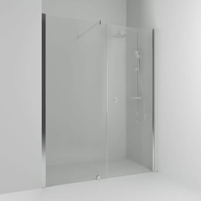 Svedbergs Skoga Dusjnisje Rett Kombi Krom / 138cm / Frostet glass Svedbergs Dusjnisje SV-65908477