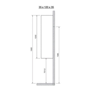 Svedbergs Skrog Sideskap H120cm