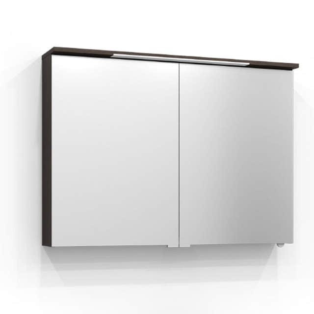Svedbergs SKURU Speilskap med servantlys 100cm / Brun ask / Nei Svedbergs Speilskap SV-426100