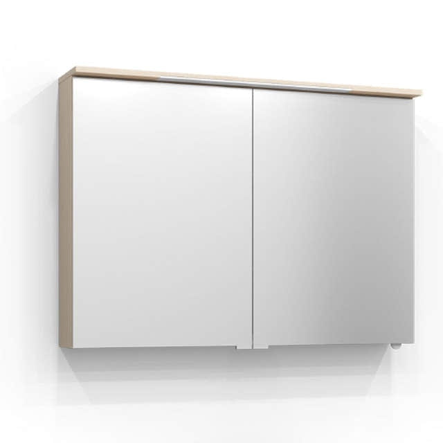 Svedbergs SKURU Speilskap med servantlys 100cm / Hvit ask / Nei Svedbergs Speilskap SV-429100