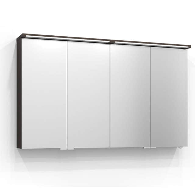 Svedbergs SKURU Speilskap med servantlys 120cm / Brun ask / Nei Svedbergs Speilskap SV-426120
