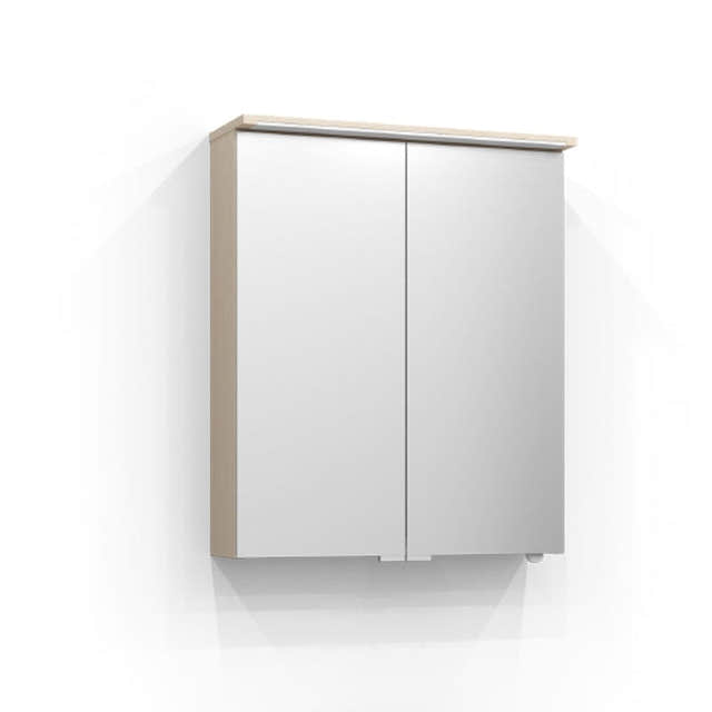 Svedbergs SKURU Speilskap med servantlys 60cm / Hvit ask / Nei Svedbergs Speilskap SV-429060