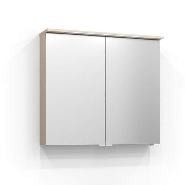 Svedbergs SKURU Speilskap med servantlys 80cm / Hvit ask / Nei Svedbergs Speilskap SV-429080