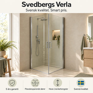 Svedbergs VERLA rett dusjhjørne
