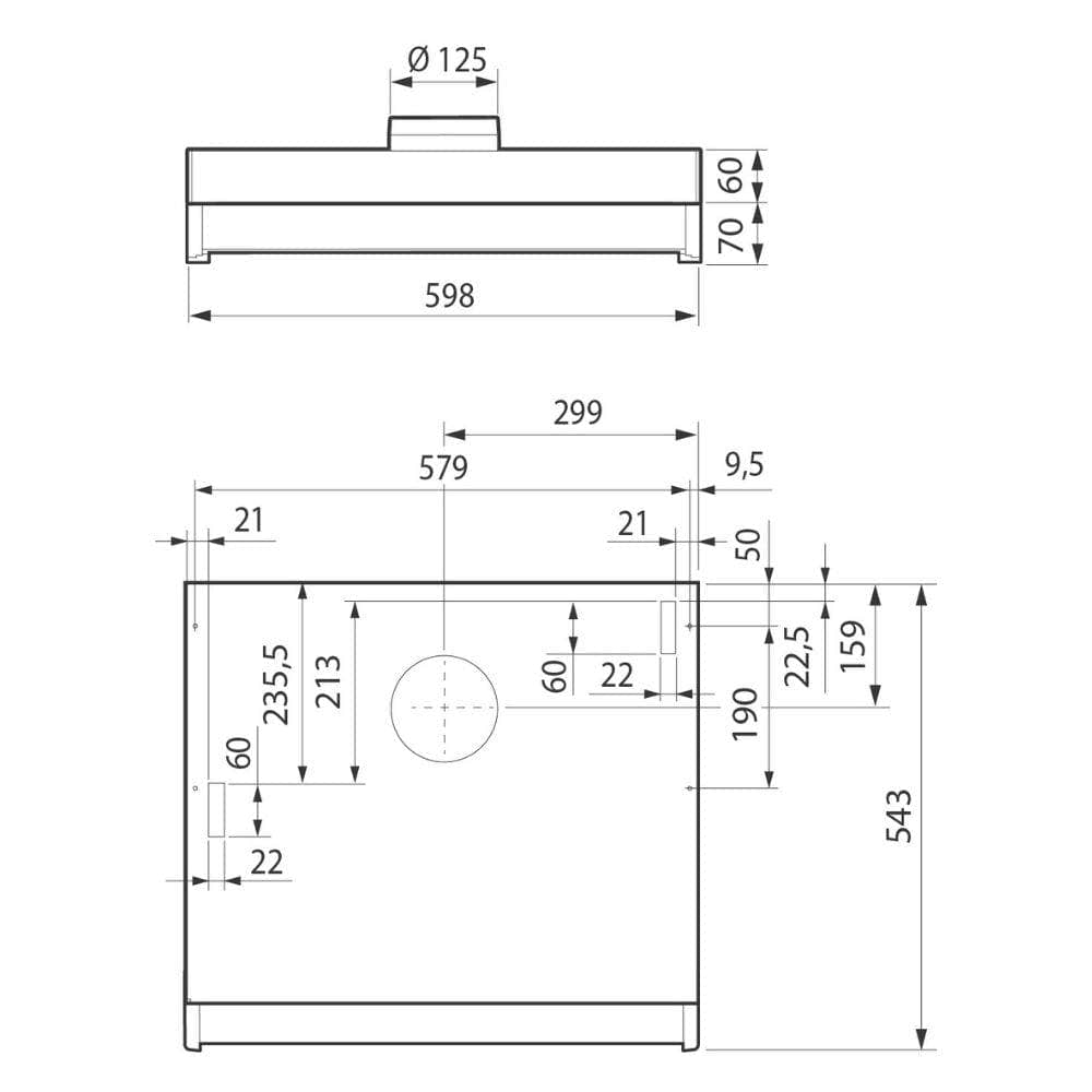 Systemair MONOLIT-EC Kjøkkenhette Hvit Systemair Kjøkkenvifte SY-326901
