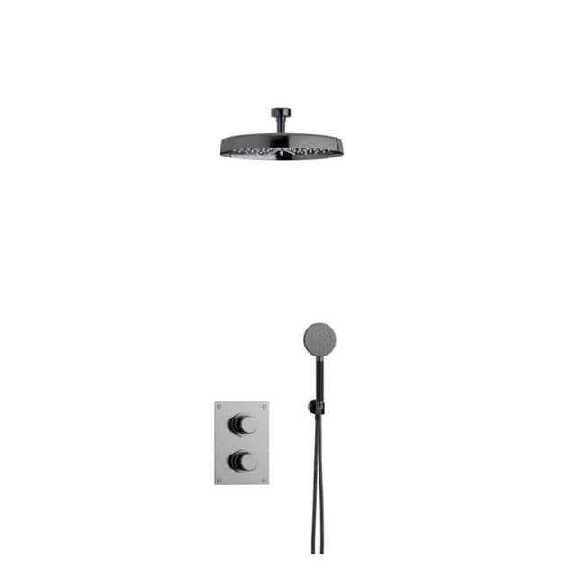 Tapwell 7268 ARM F085 + Z550 Black chrome Tapwell Dusjsett TA-9428060