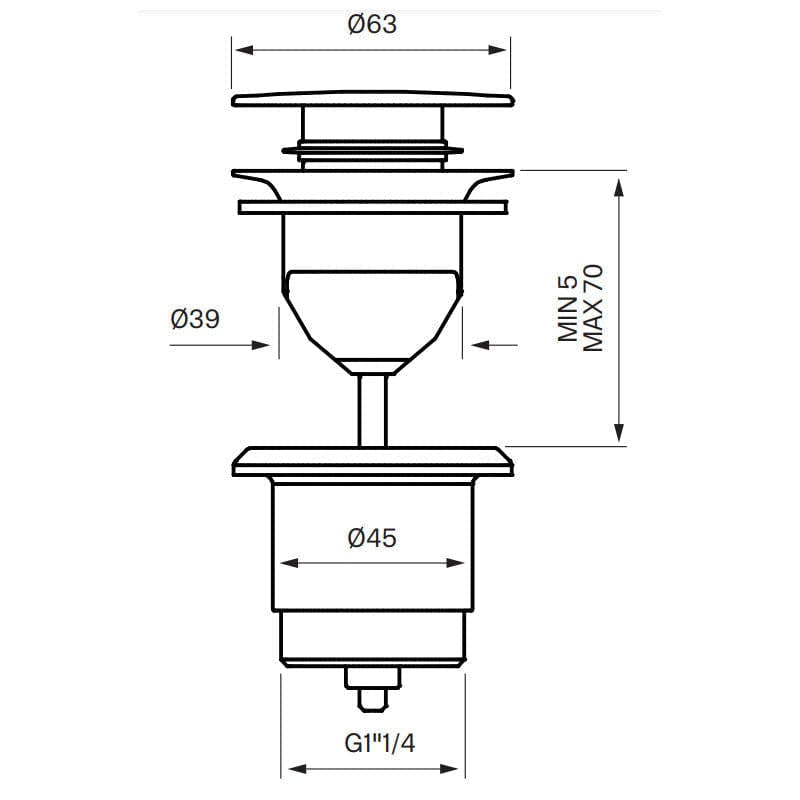Tapwell 84200 Bunnventil Servant Tapwell Bunnventil TA-9421103