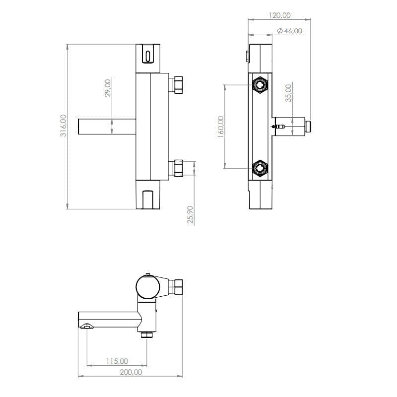 Tapwell ARM022-150 Badekararmatur Tapwell Badekararmatur