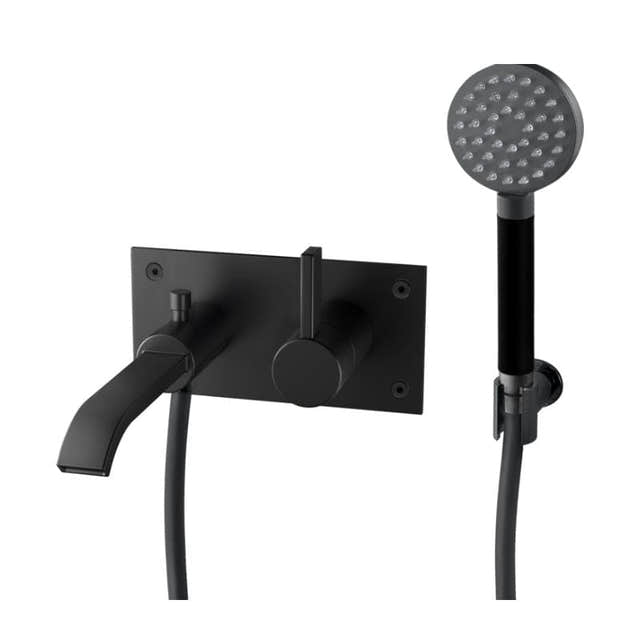Tapwell ARM036 Badekarbatteri Svart matt Tapwell Badekararmatur TA-9426765