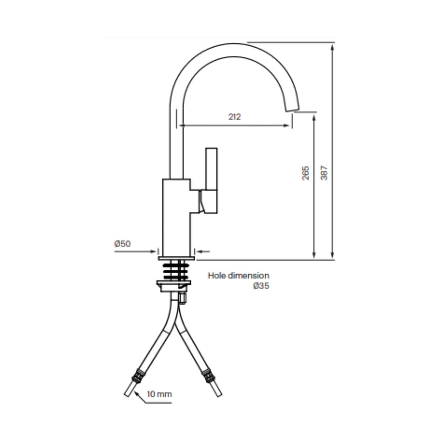 Tapwell ARM380 Kjøkkenbatteri Tapwell Kjøkkenarmatur