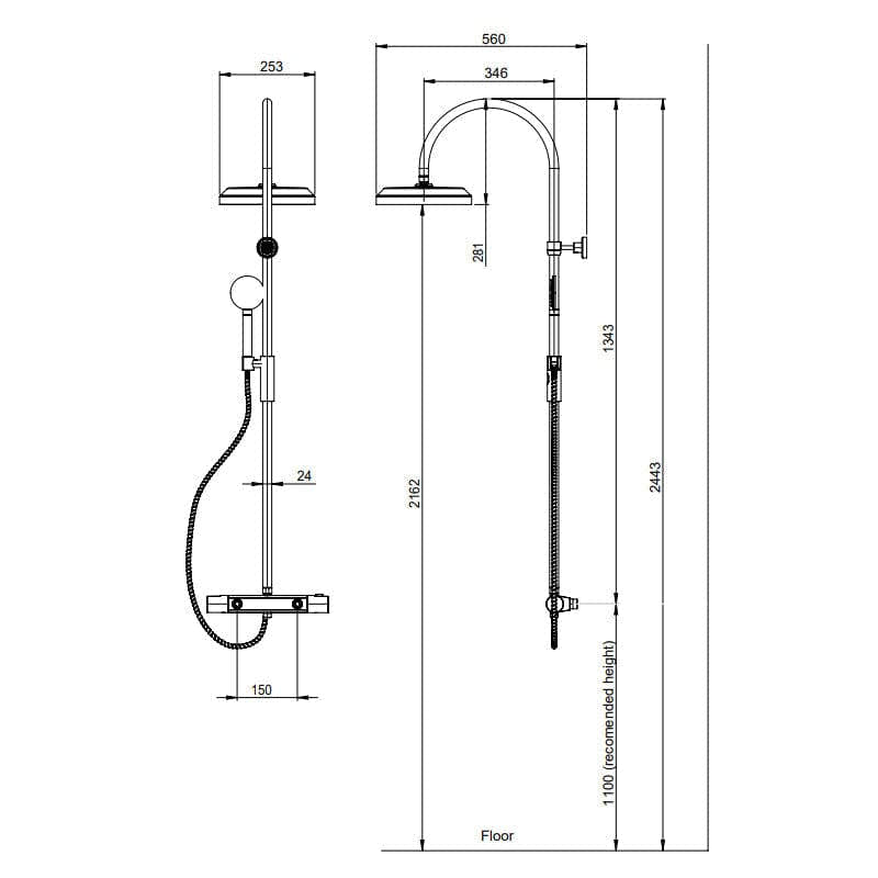 Tapwell ARM5300-150 Takdusj Bad.no