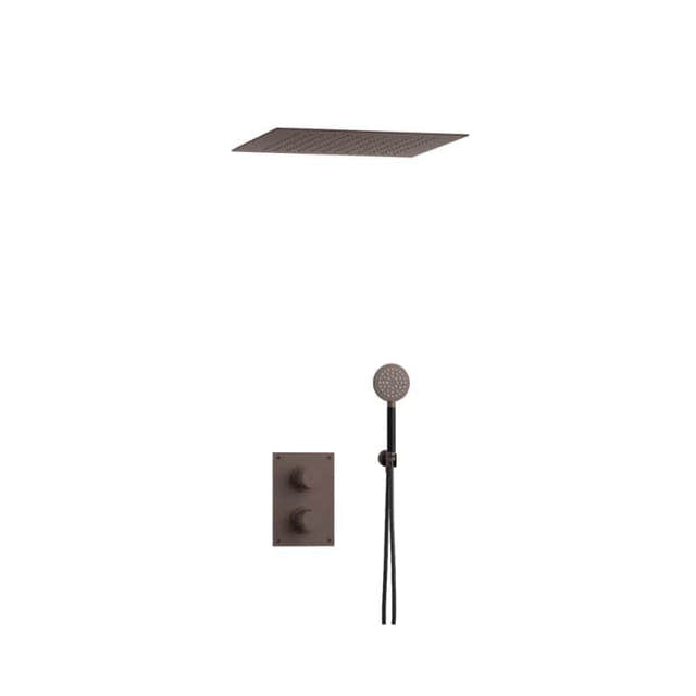 Tapwell ARM7268 Takduj Innbygging - Innebygd firkantet Bronze / 400x400mm Tapwell Dusjsett TA-9428091