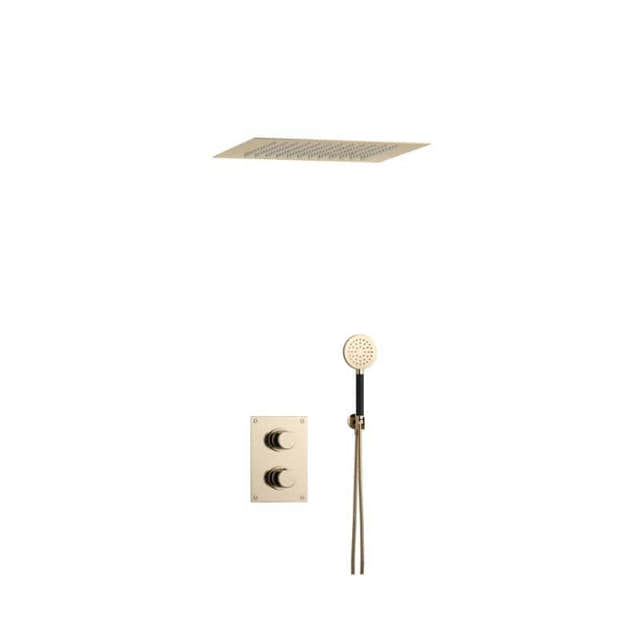 Tapwell ARM7268 Takduj Innbygging - Innebygd firkantet Okisiderende messing / 400x400mm Tapwell Dusjsett TA-9428085