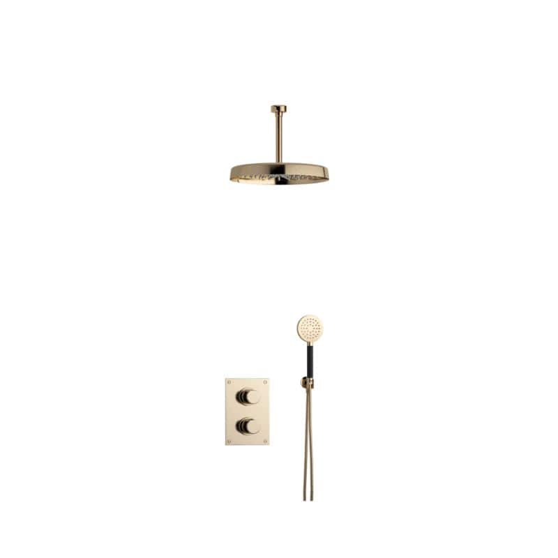 Tapwell ARM7268 Takdusj Innbygging - Takmontert Oksiderende messing / 200mm / Ø300mm Tapwell Dusjsett TA-9428067