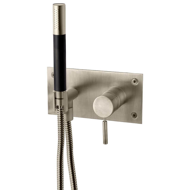 Tapwell BOX011-364 Dusjbatteri Innbygging Brushed nickel Tapwell Blandebatteri innbygging TA-9425885