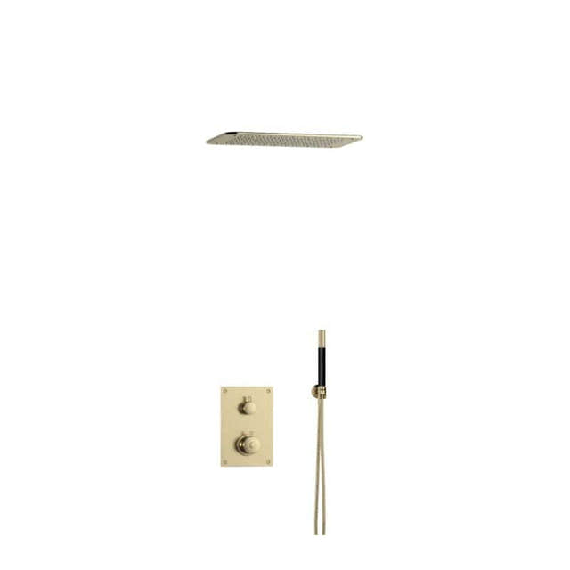 Tapwell BOX7268 ED2 Innfelt Takdusj Innbygging Honey gold / 370x250mm Tapwell Blandebatteri innbygging TA-9425570