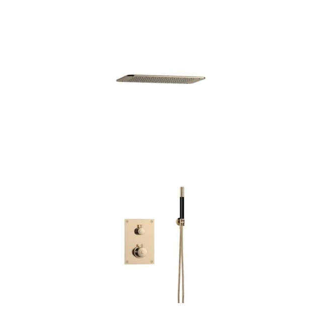 Tapwell BOX7268 ED2 Innfelt Takdusj Innbygging Oksiderende messing / 370x250mm Tapwell Blandebatteri innbygging TA-9425564