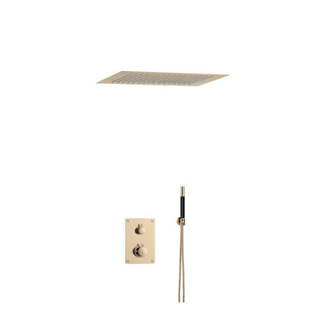 Tapwell BOX7268 ED2 Innfelt Takdusj Innbygging Oksiderende messing / 500x500mm Tapwell Blandebatteri innbygging TA-9425199