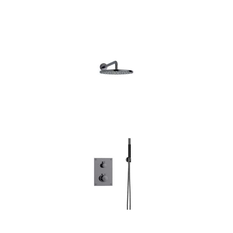 Tapwell BOX7268 ED2 Takdusj Innbygging Black chrome / Ø300mm Tapwell Blandebatteri innbygging TA-9426815