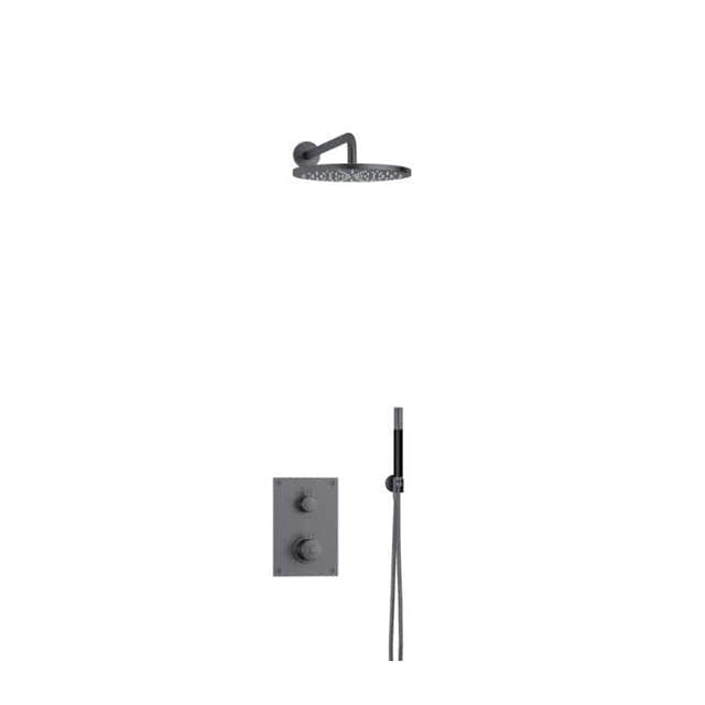 Tapwell BOX7268 ED2 Takdusj Innbygging Brushed black chrome / Ø300mm Tapwell Blandebatteri innbygging TA-9426925
