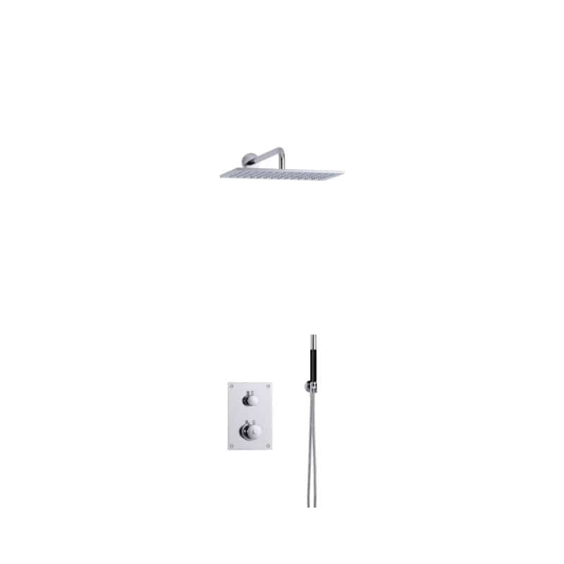 Tapwell BOX7268 ED2 Takdusj Innbygging Krom / 340x220mm Tapwell Blandebatteri innbygging TA-9426910