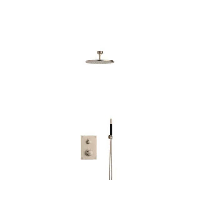 Tapwell BOX7268 Takdusj Innbygging - Takmontert Brushed nickel / 85mm / Ø300mm Tapwell Blandebatteri innbygging TA-9425026
