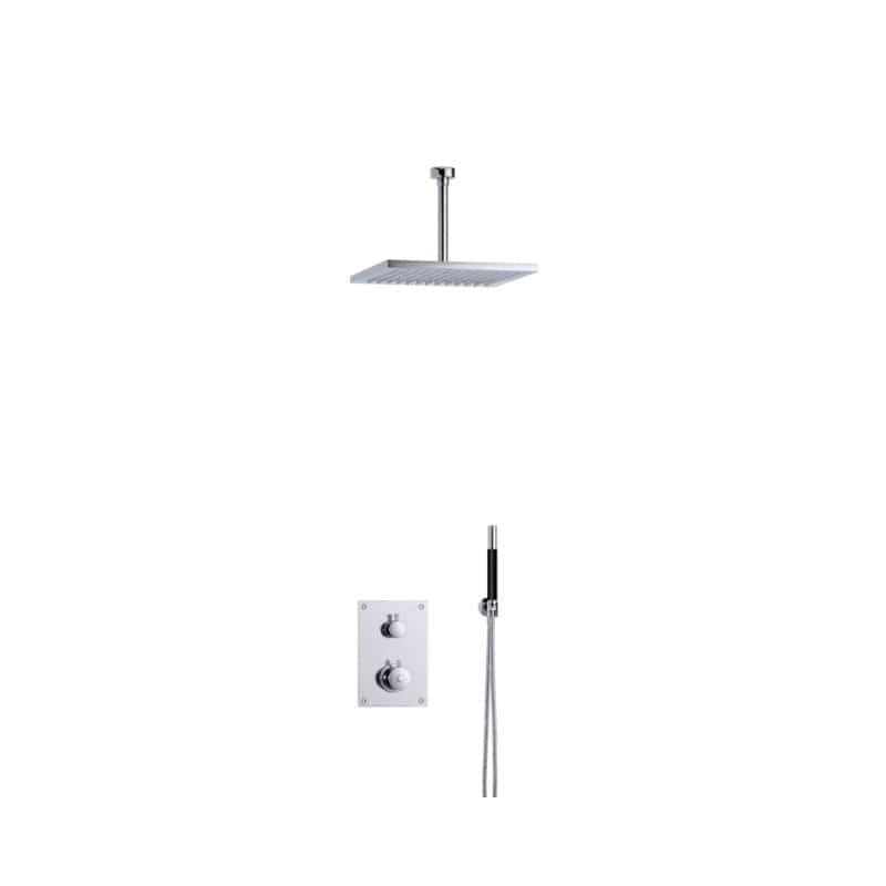 Tapwell BOX7268 Takdusj Innbygging - Takmontert Krom / 200mm / 300x300mm Tapwell Blandebatteri innbygging TA-9425391