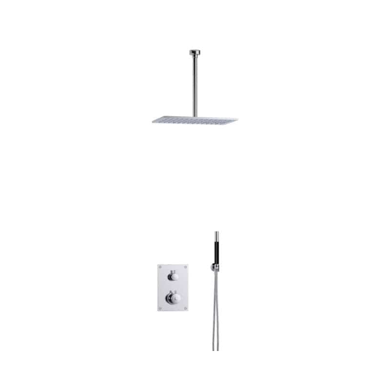 Tapwell BOX7268 Takdusj Innbygging - Takmontert Krom / 300mm / 340x220mm Tapwell Blandebatteri innbygging TA-9424892