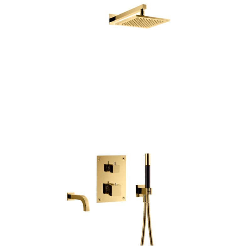 Tapwell BOX8368 SQUARE  ED2 Takdusj Innbygging Mässing Bad.no TA-9422040