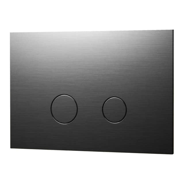Tapwell DUO112 Betjeningsplate TECE Brushed black chrome Tapwell Betjeningsplate og trykknapper TA-9427837