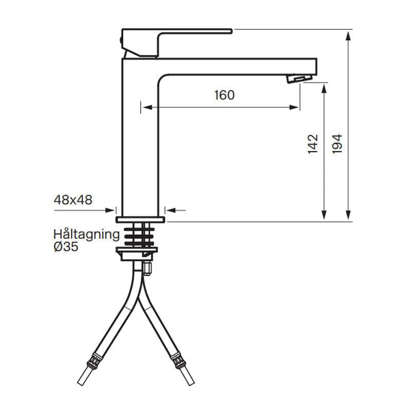Tapwell EF081 Servantbatteri Tapwell Servantbatteri TA-9424139