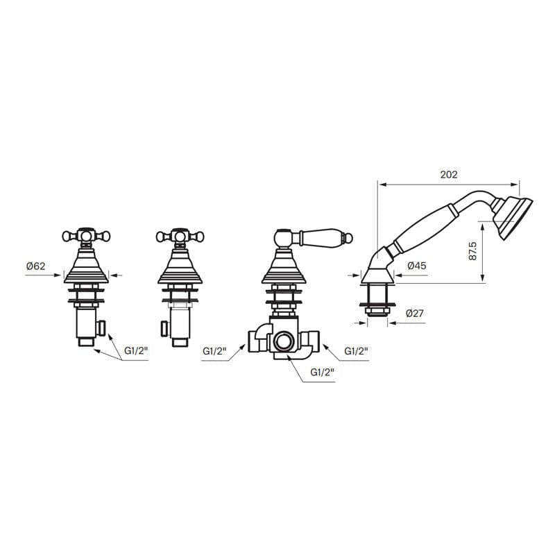 Tapwell FBLV041 Karkantbatteri 4-hulls Tapwell Karkantbatteri TA-8111874