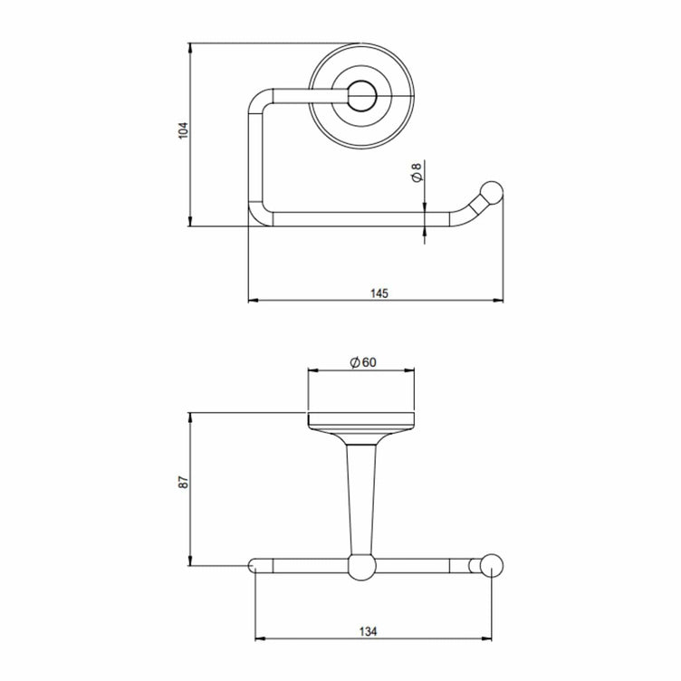 Tapwell Classic TA235 ED2 Toalettrullholder
