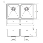 Tapwell TA4040 PVD Kjøkkenvask