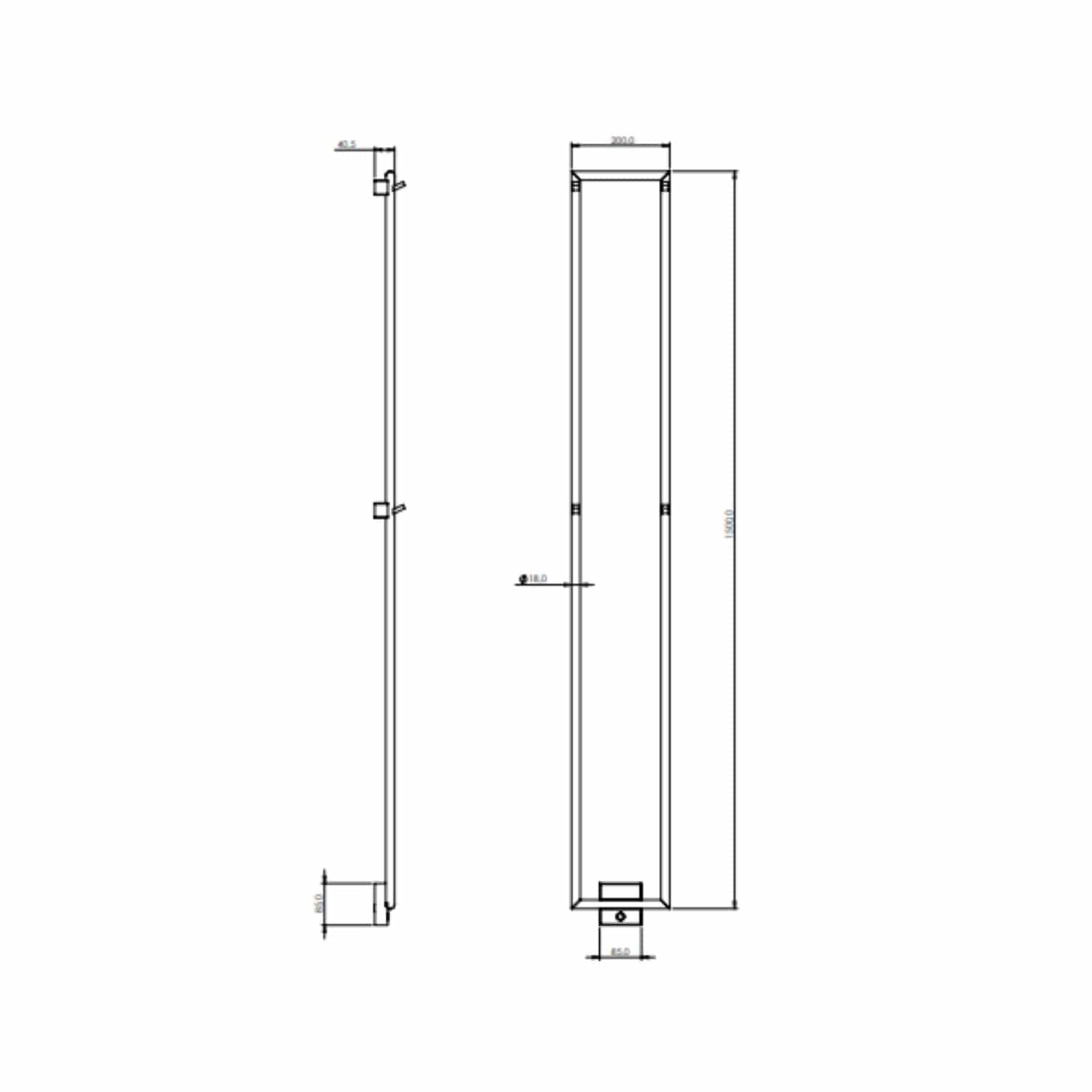 Tapwell TW1500-200 Håndkletørker Tapwell Håndkletørker vannbåren