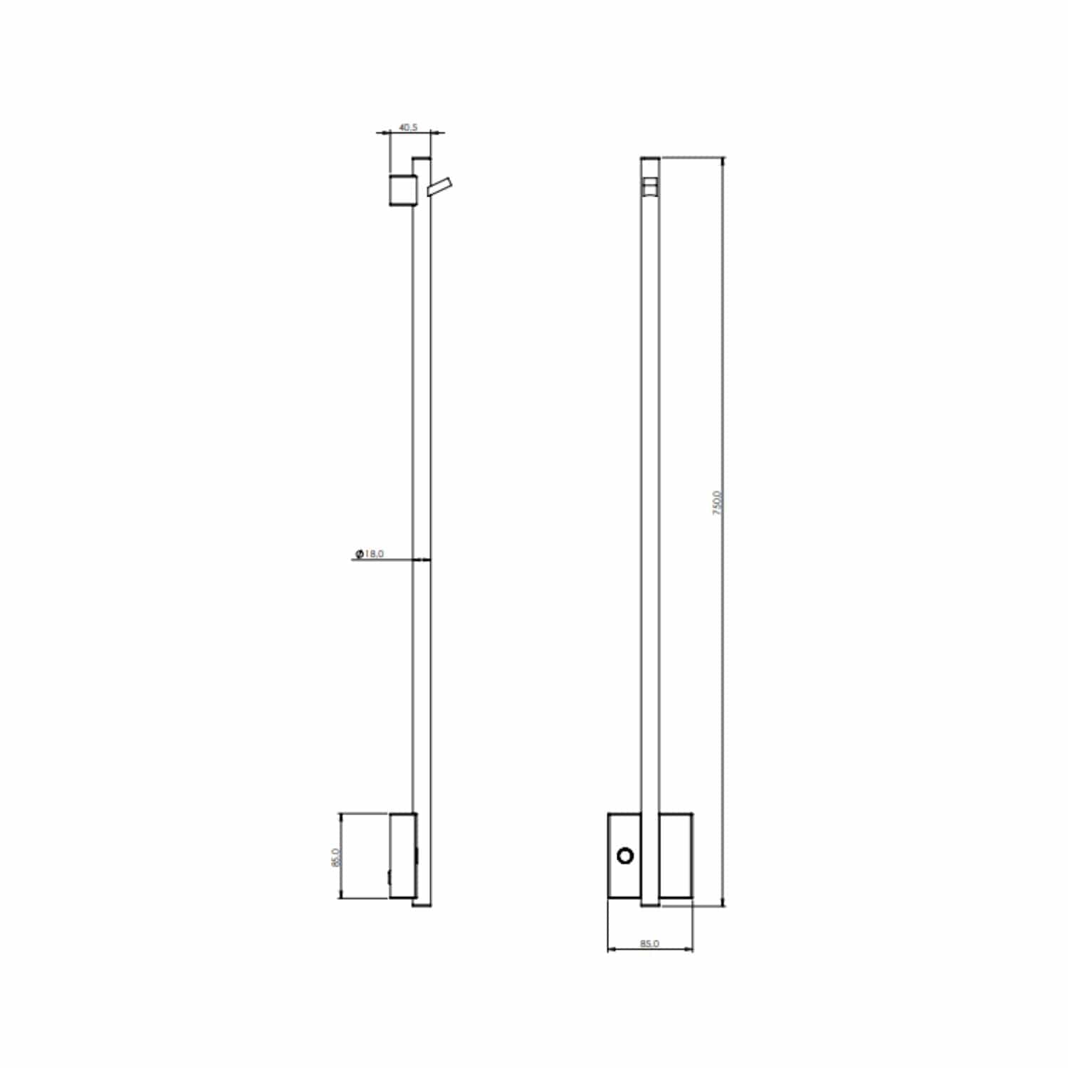 Tapwell TW750-85 Håndkletørker Tapwell Håndkletørker vannbåren