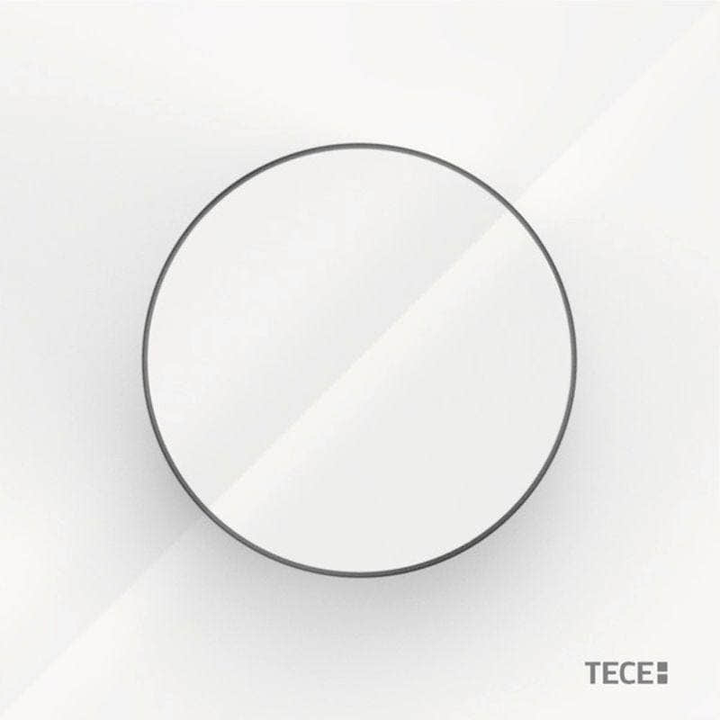 TECEflushpoint pneumatisk betjeningsplate rund enkel spyling Hvit Tece Betjeningsplate og trykknapper TE-6123063