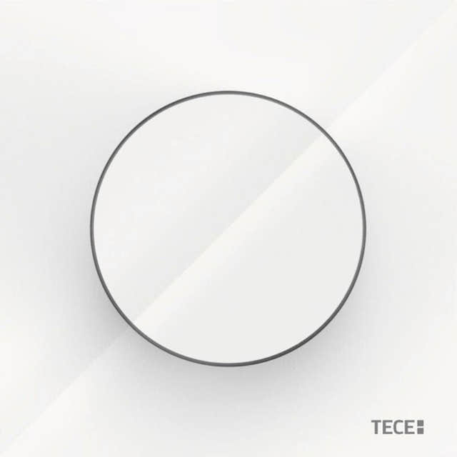 TECEflushpoint pneumatisk betjeningsplate rund enkel spyling Hvit Tece Betjeningsplate og trykknapper TE-6123063