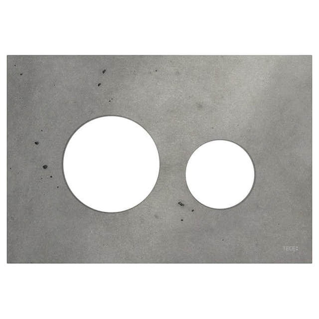 TECEloop Betjeningsplate - dobbelspyling Lys betong Tece Betjeningsplate og trykknapper TE-6122961