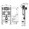 TECEprofil Sealingbag lav Innbyggingssisterne H82cm Tece Innbyggingssisterne TE-6122375