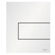 TECEsquare Urinal Betjeningsplate Metall Hvit matt Tece Betjeningsplate og trykknapper TE-6122994