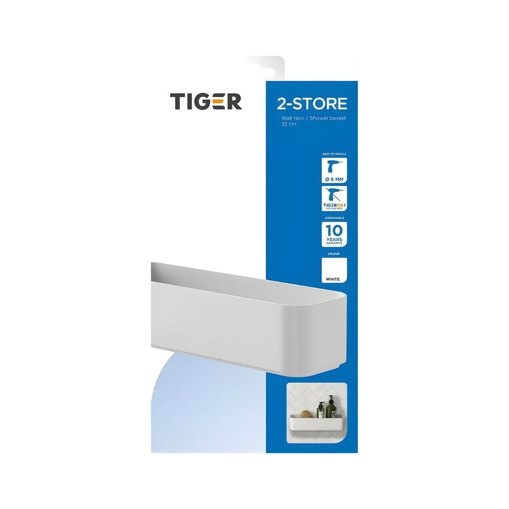 Tiger 2-Store Dusjkurv 35cm Tiger Dusjhylle
