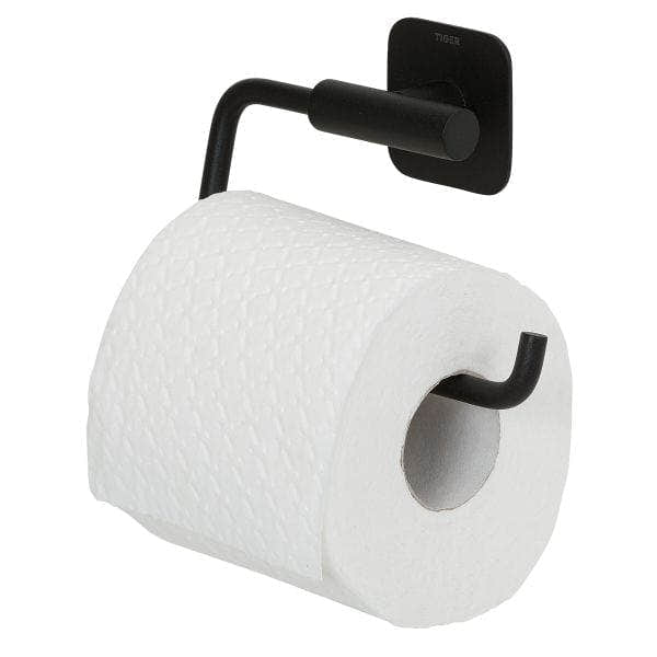 Tiger Colar toalettrullholder uten lokk Svart matt Tiger Toalettrullholder CO-T314012