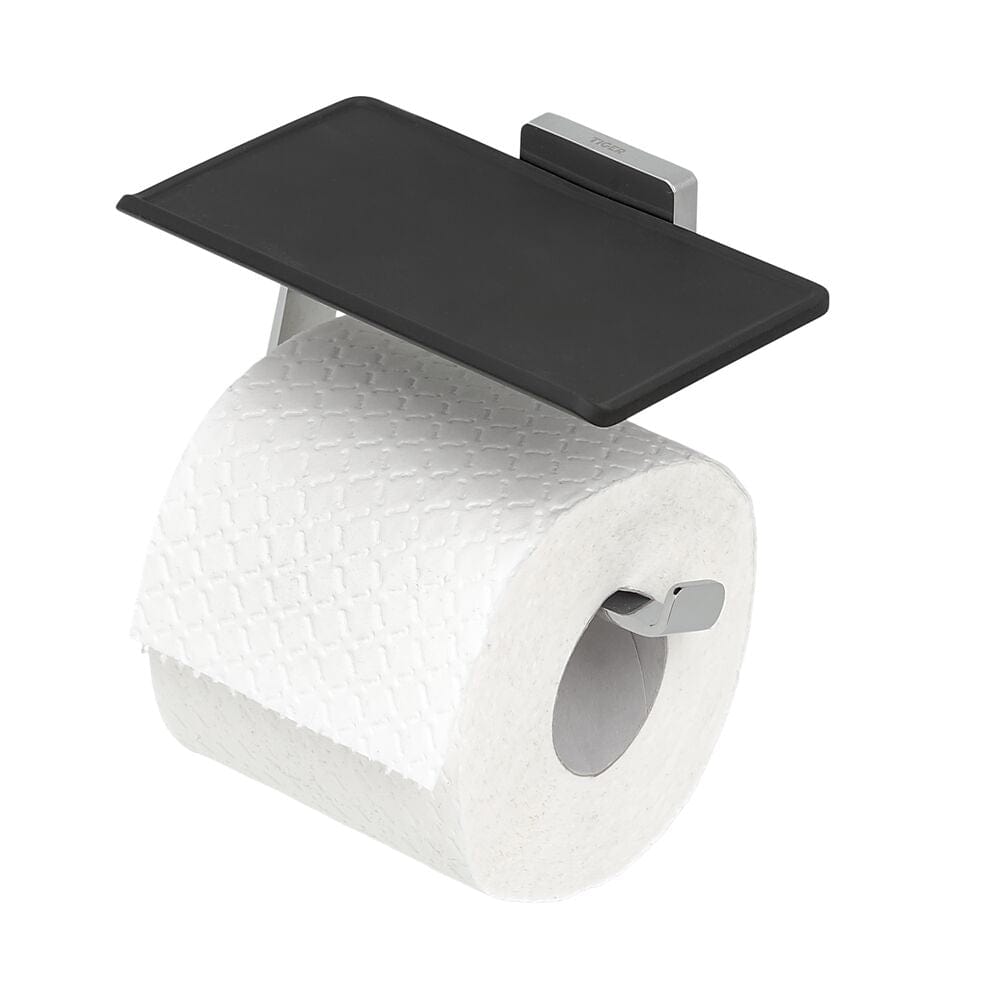 Tiger Dock toalettrullholder med hylle Krom Tiger Toalettrullholder CO-1324230346