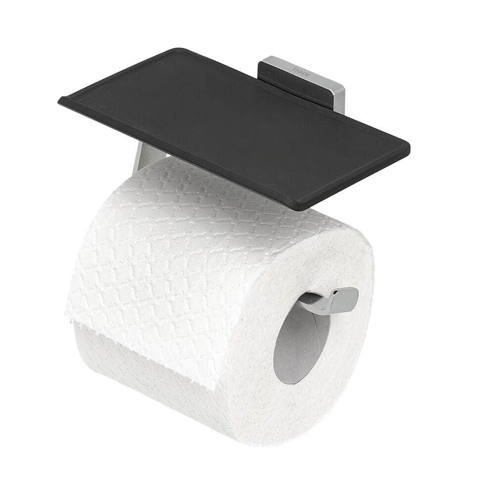 Tiger Dock toalettrullholder med hylle Krom Tiger Toalettrullholder CO-1324230346