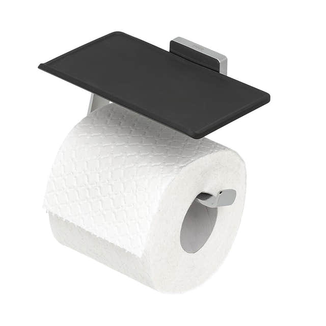 Tiger Dock toalettrullholder med hylle Krom Tiger Toalettrullholder CO-1324230346