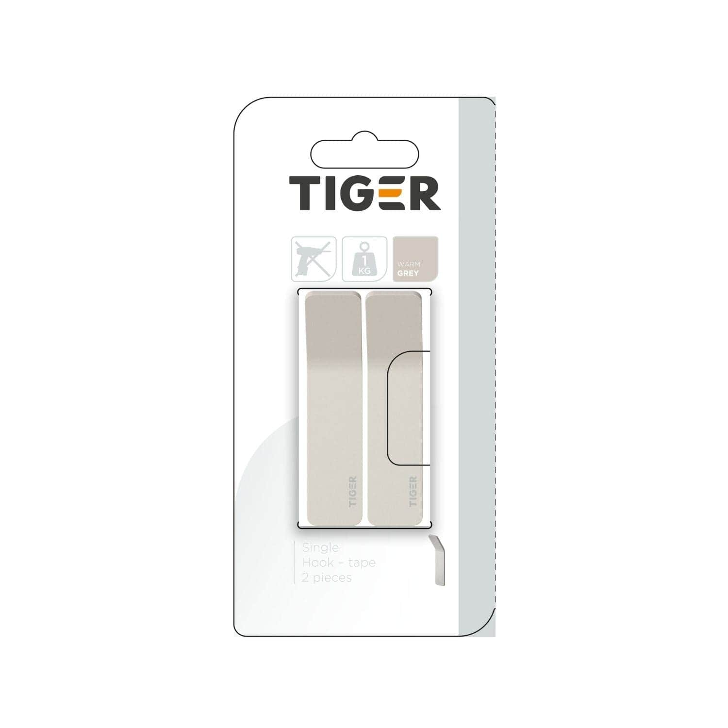 Tiger Single krok 2stk Tiger Knagger
