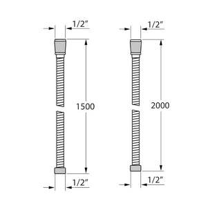 Tiger ULTRA dusjslange 150–200cm