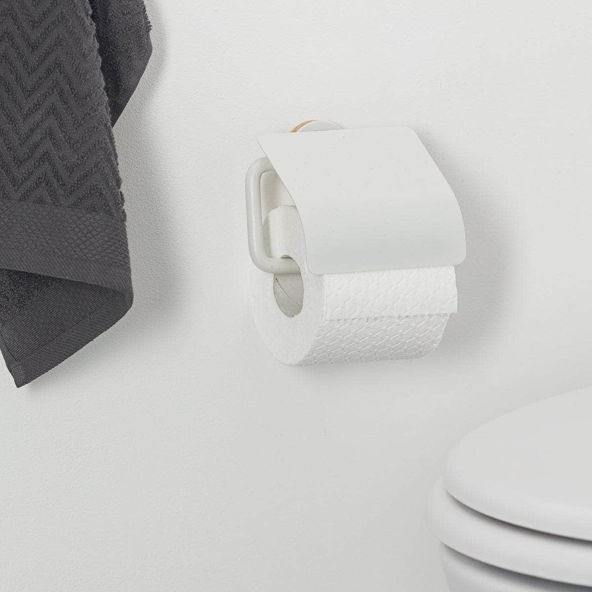 Tiger Urban toalettrullholder med lokk - kan limes Tiger Toalettrullholder
