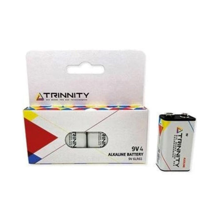 Trinnity 9V Batteri 6LR61 4stk